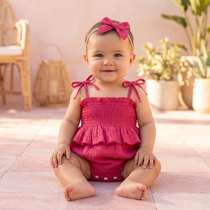 Baby Girl Romper Ruffle Newborn Girl Bodysuit Jumpsuit Baby Girl Clothes Outfit - Image 5