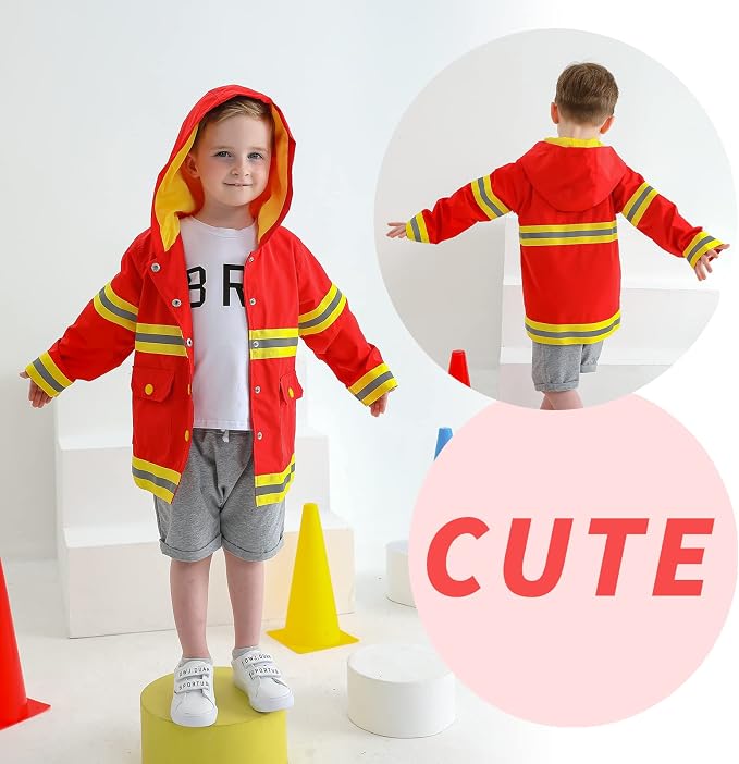 YOUNGER TREE Toddler Baby Boy Girl Duck Raincoat Cute Cartoon Hoodie Zipper - Image 3