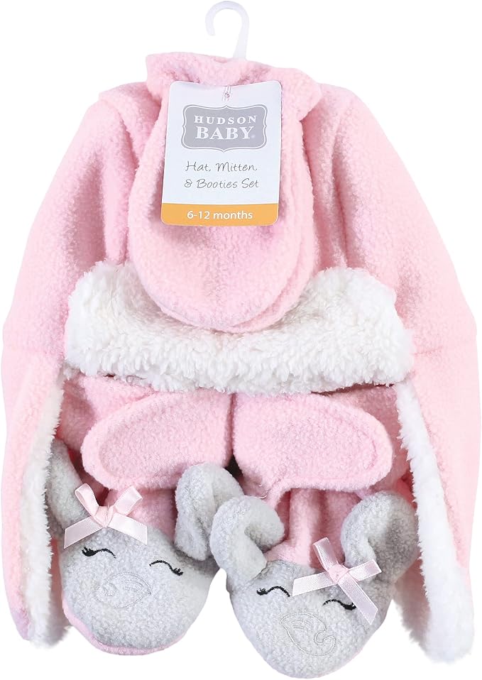 Hudson Baby Baby Hudson Baby Unisex Baby Trapper Hat, Mitten and Bootie Set - Image 2