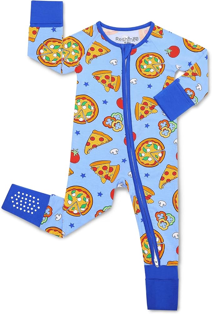 babee Reshinee Bamboo Viscose Baby Footie Pajama, Zipper Sleeper Boys Girls by babeeReshinee