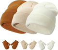 Baby Hats and Mittens Set Infant Toddler Beanie Cap Newborn Gloves by SeaZaela