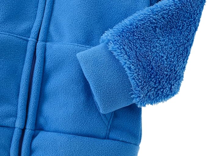 Toddler Winter Coats Baby Boys Girls Fuzzy Sherpa Fleece Jackets - Image 4
