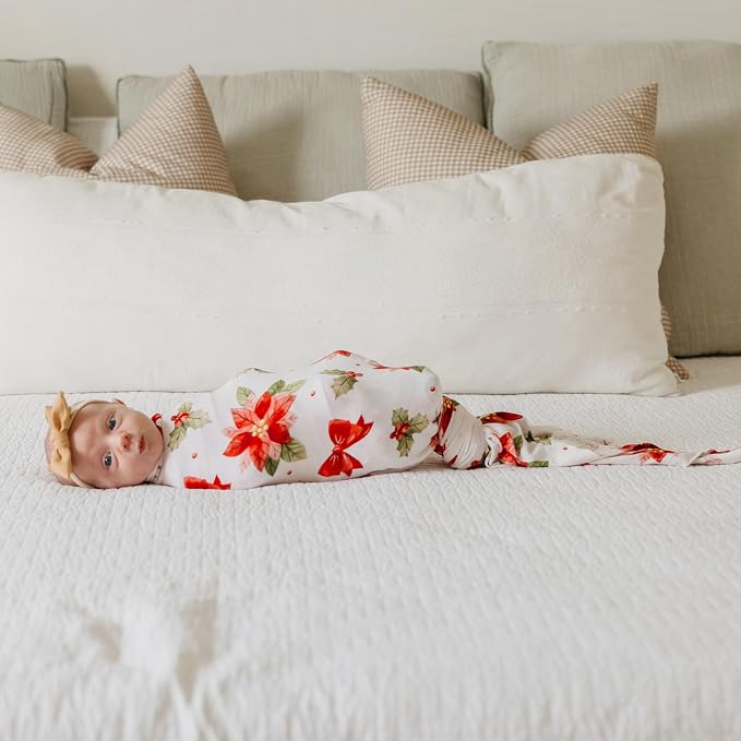 Copper Pearl Swaddle Blankets for Newborns | Soft Stretchy Receiving Blankets - Image 5