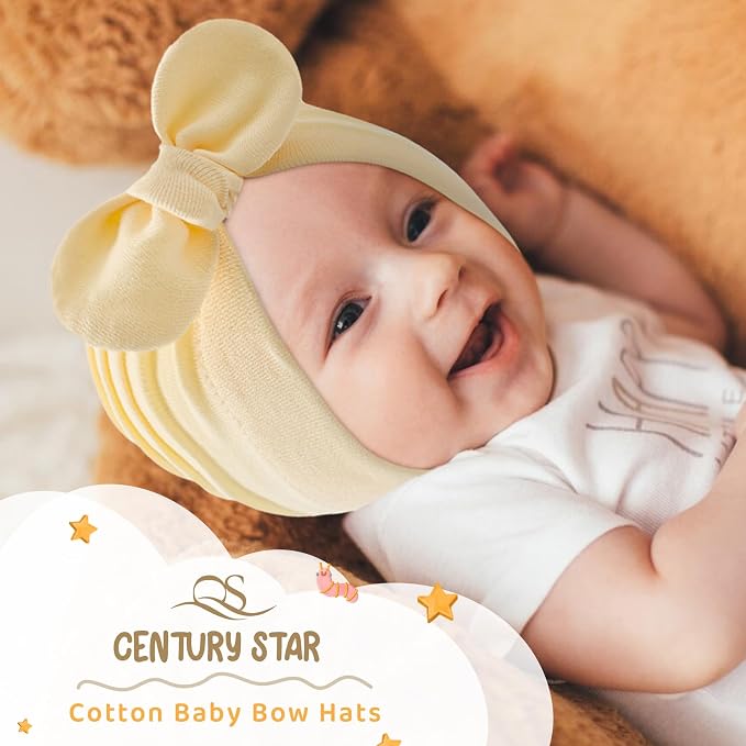Century Star Newborn Hat for Baby Girls Infant Toddler Soft Hospital Hats - Image 3