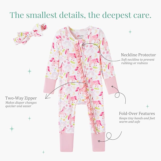 PATPAT Bamboo Viscose Baby Footie - Image 3