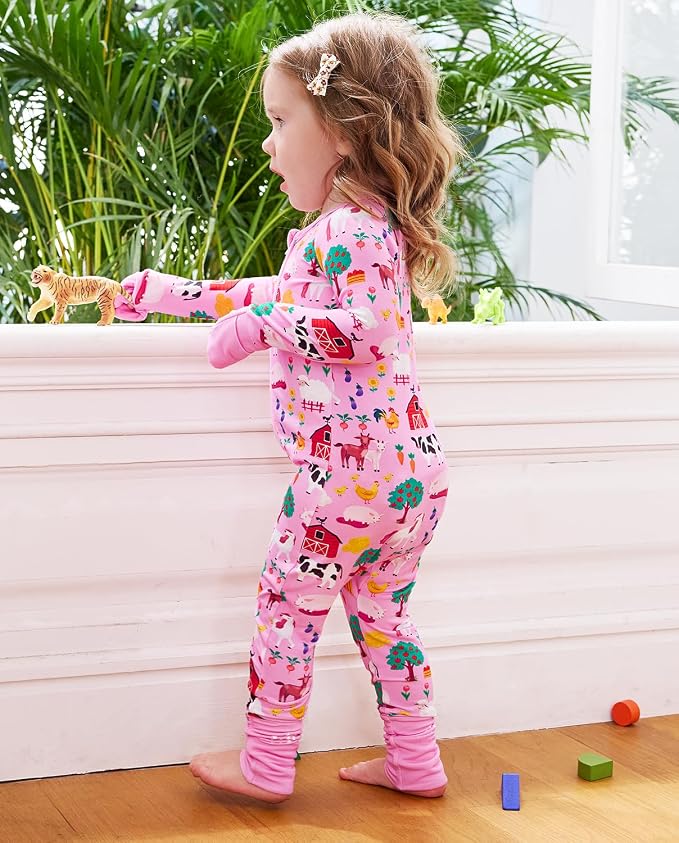 babee Reshinee Viscose derived from bamboo Baby Pajamas Convertible Footie - Image 7