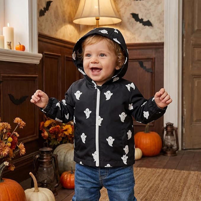 MERSARIPHY Toddler Boy Hoodies Jacket Baby Boy Lightweight Zip Up Coat - Image 3