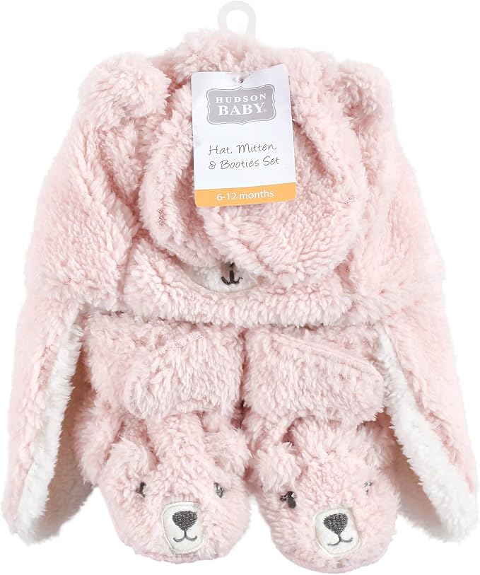Hudson Baby Baby Hudson Baby Unisex Baby Trapper Hat, Mitten and Bootie Set - Image 2