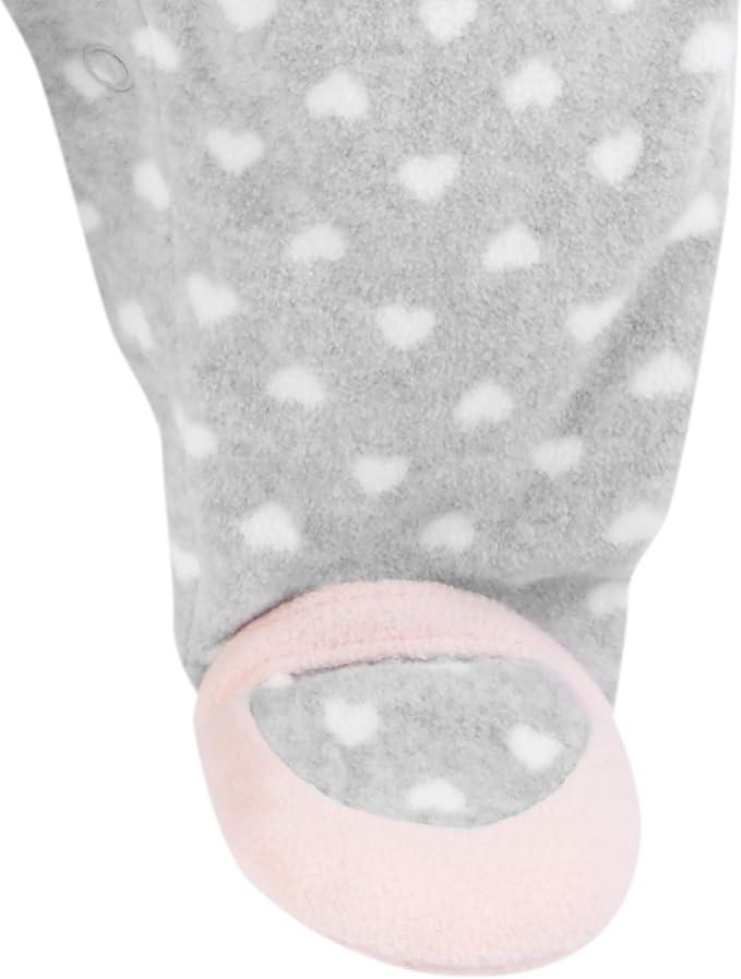 Simple Joys by Carter's Baby Girls' Cotton and Fleece Footed Sleep and Play - Image 2