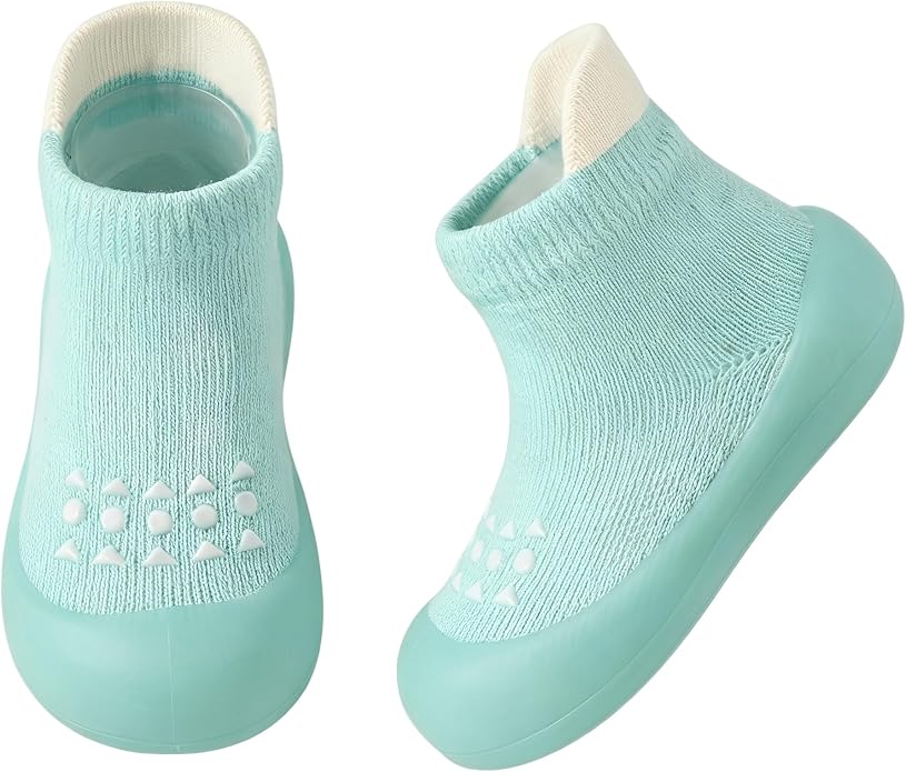 Baby Sock Shoes Toddler Walking Shoes Infant Slippers | Soft Rubber Sole by AniKigu