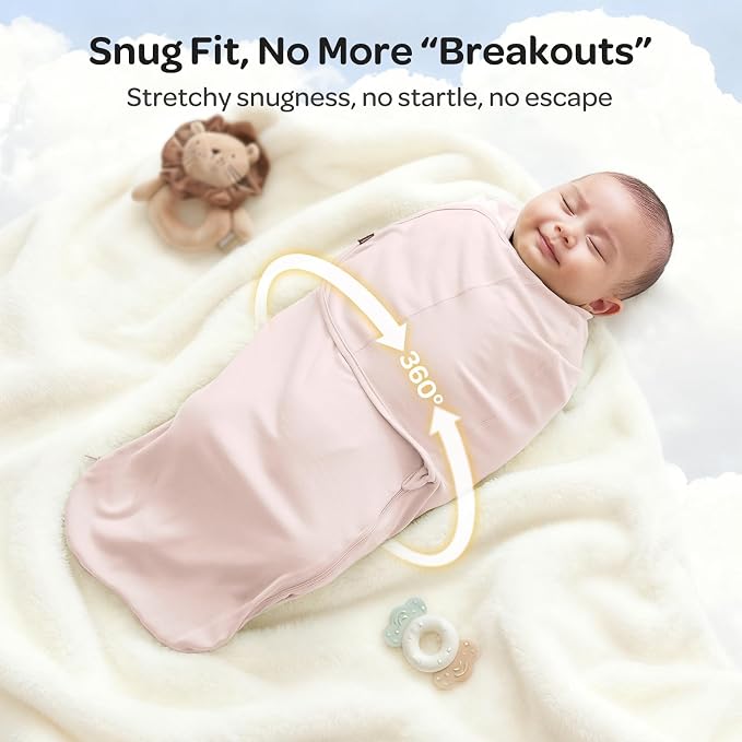 Momcozy Swaddles for Newborns, Quiet Fastener Swaddle for Infant 0-3 Months | - Image 8