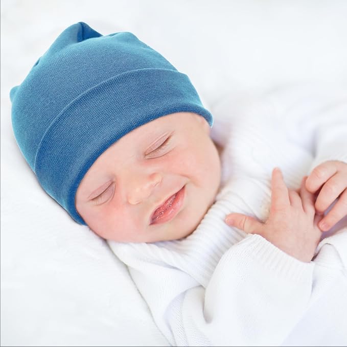 BQUBO Baby Hats and Mittens Infant Cotton Beanie Gloves No Scratch Set Newborn - Image 2