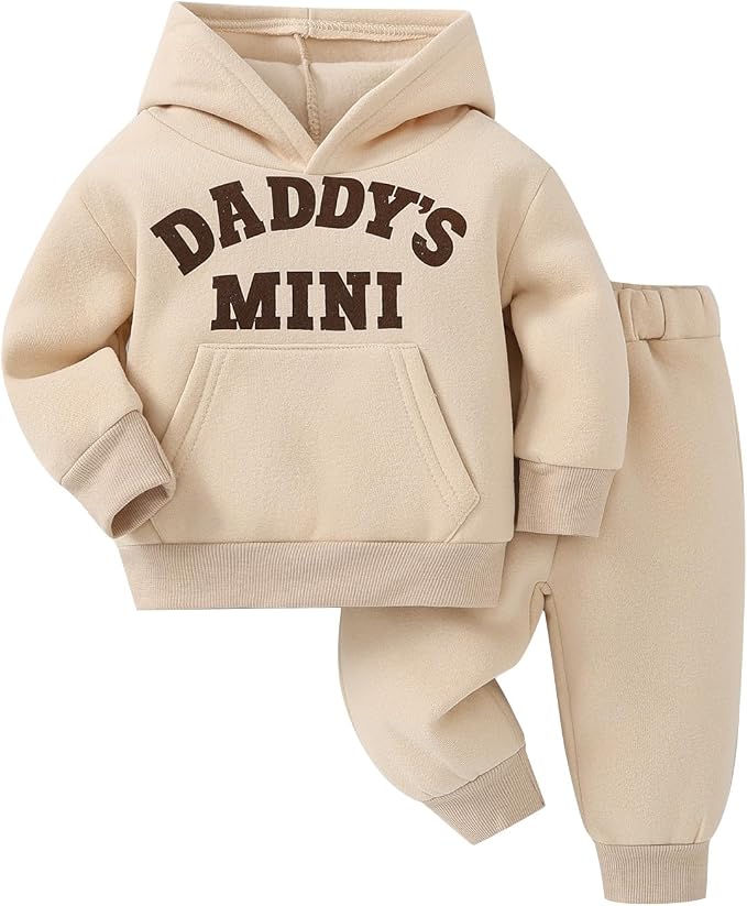 Toddler Baby Boy Fall Clothes Long Sleeve Hoodie Sweatshirts Pants Set Infant by Voonlie