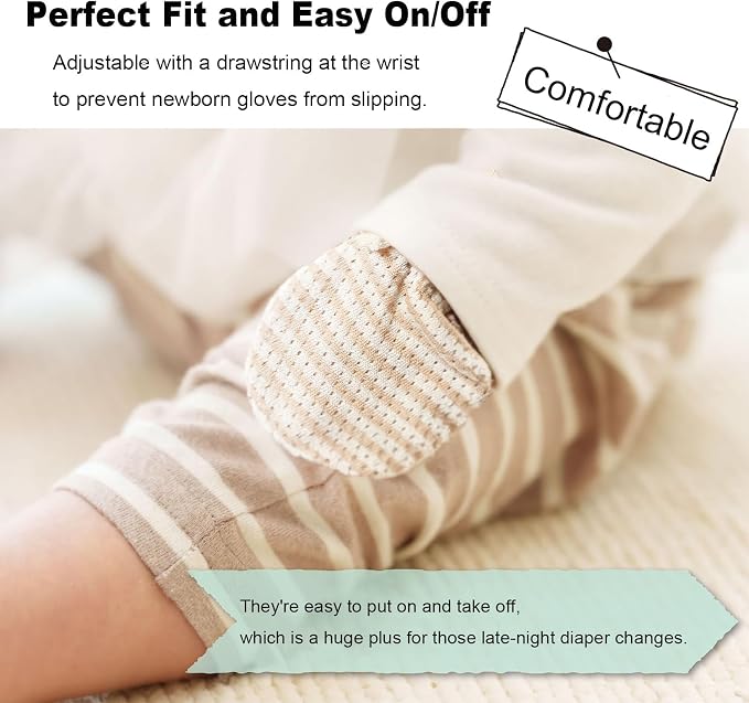 MOMSMENU Newborn Mittens No Scratch baby mitts - Image 5