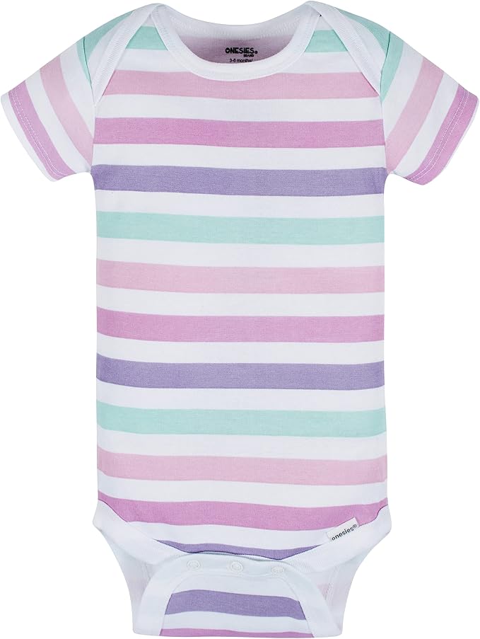 Onesies Brand Baby Girls' 8-pack Short Sleeve Mix & Match Bodysuits - Image 4