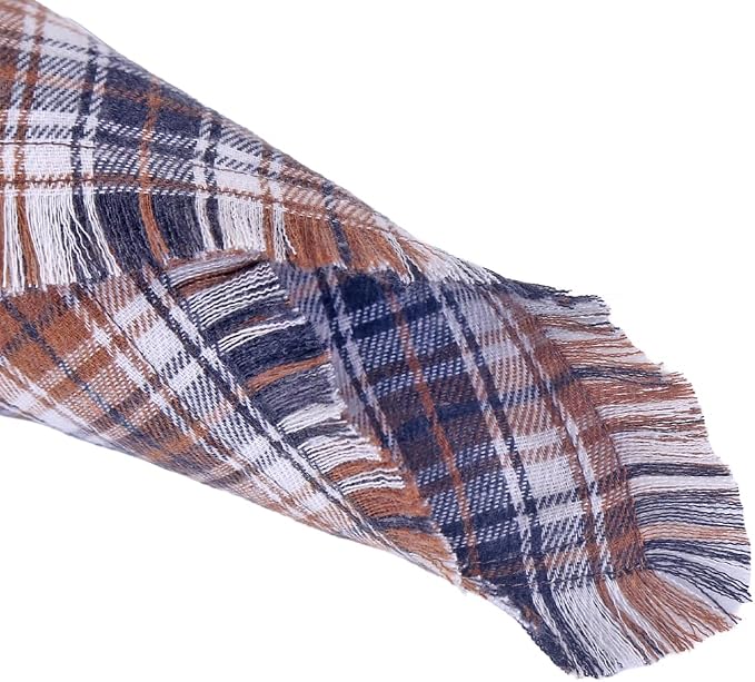 Fall Dog Bandana Autumn Thanksgiving Plaid Reversible Triangle Bibs Scarf - Image 3