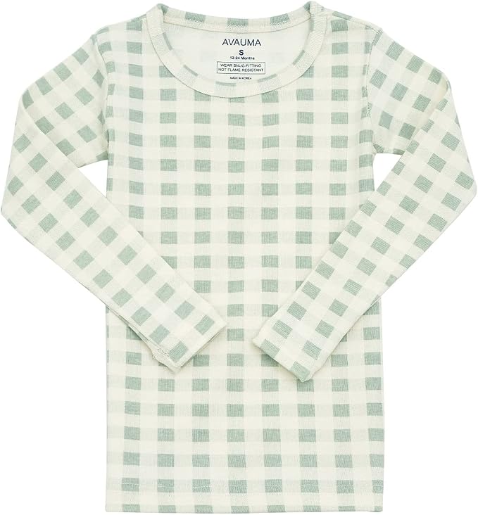 AVAUMA Baby Boys Girls Pajama Set 6M-7T Kids Cute Toddler Snug fit Pattern - Image 2