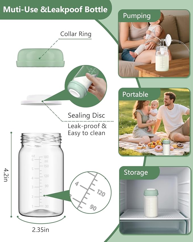 Breast Pump Parts Compatible with Spectra S1/S2/9 Plus/Synergy Gold, Full Set Replacement Parts for Spectra Include 21mm Flange, Duckbill Valve, Backflow Protector, Tubing, Bottle, Not Original Parts