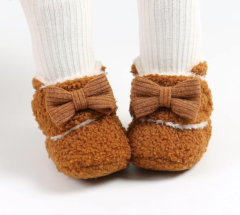 Baby Booties Cozy Fleece Slippers Soft Baby Shoes - Image 3