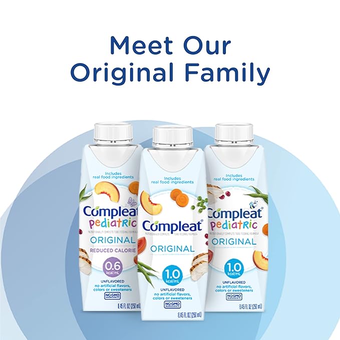 Nestle Compleat Original Tube Feeding Formula Unflavored 8.45 oz Carton 24 Ct