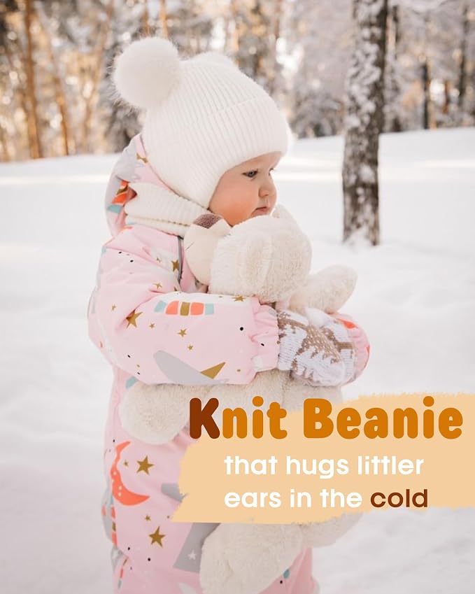 FURTALK Baby Winter Hat Pom Pom Beanie - Image 4