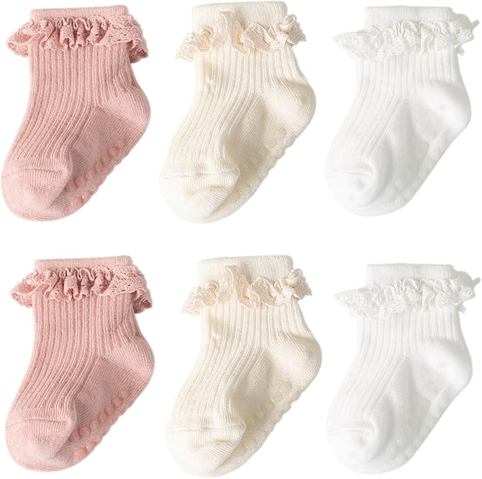 DRESHOW BQUBO Baby Girls Toddler Anti Slip Socks by DRESHOW