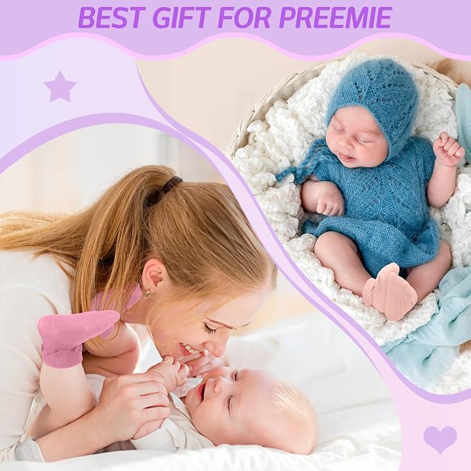 Toulite 12 Pair Preemie Newborn Baby Socks - Image 6