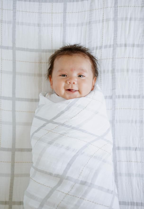 Little Unicorn Premium Cotton Swaddle Baby Blanket | Breathable Fabric | - Image 2