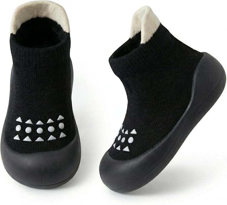 Baby Sock Shoes Toddler Walking Shoes Infant Slippers | Soft Rubber Sole by AniKigu