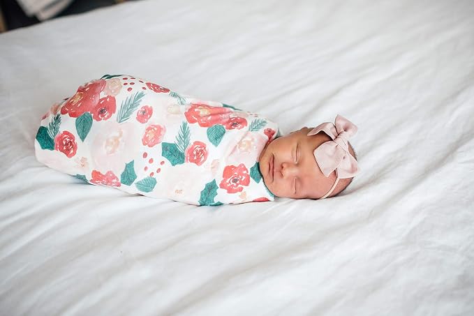 Copper Pearl Swaddle Blankets for Newborns | Soft Stretchy Receiving Blankets - Image 3
