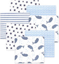 Little Treasure Hudson Baby Cotton Poly Flannel Receiving Blankets Multipack by HudsonBaby