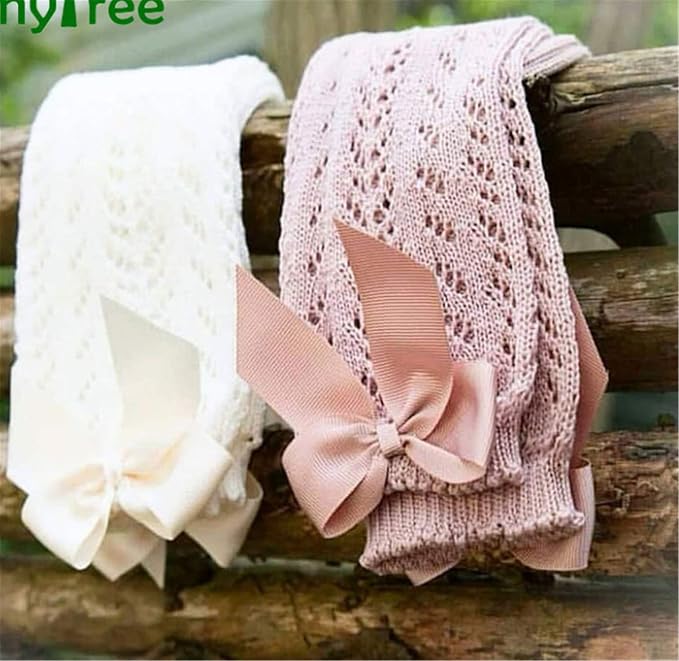 Baby Girl Knee-High Socks Toddlers Bow Stockings Newborn Infant Princess Frilly - Image 5