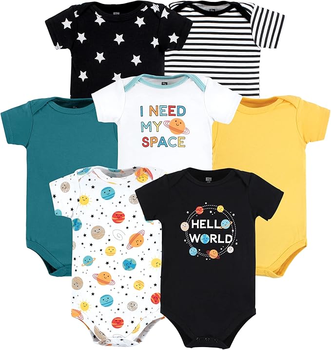 Hudson Baby Baby Boys' Cotton Bodysuits 7-pack by HudsonBaby
