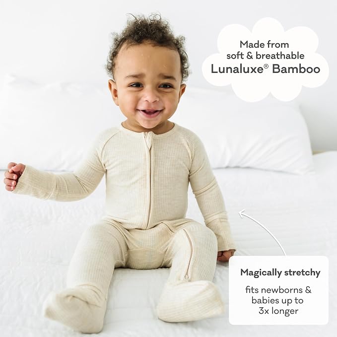 Little Sleepies Pajamas for Baby Boys & Girls, Viscose from Bamboo Baby Pajamas - Image 5
