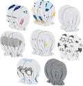 8 Pairs Newborn Baby Mittens No Scratch Gloves, Cotton Infant Baby Gloves by Unknown