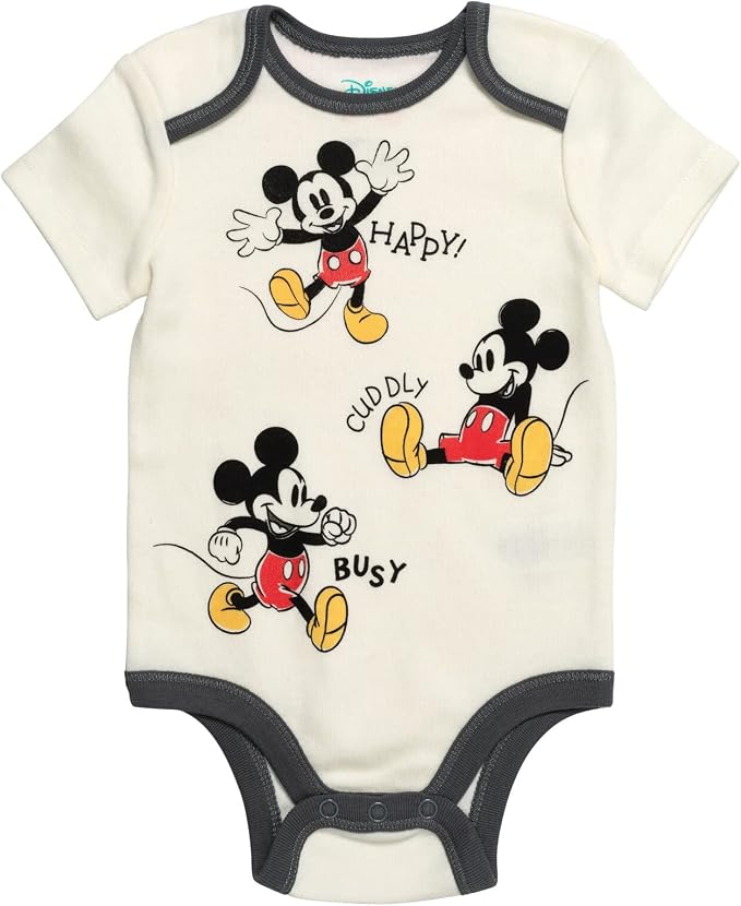 Disney Baby 5-Pack Short Sleeve Bodysuits Newborn to Infant - Image 5