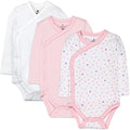 HonestBaby Baby 3-pack Long Sleeve Side-snap Kimono Bodysuits Organic Cotton by HonestBaby