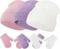 Baby Hats and Mittens Set Infant Toddler Beanie Cap Newborn Gloves by SeaZaela