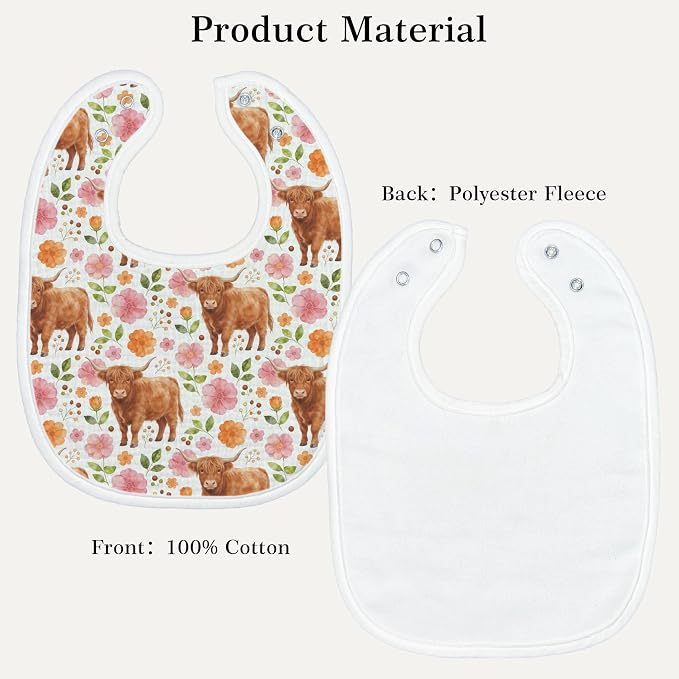 Baby Bibs for Baby Boys Girls 6-Pack - Image 4