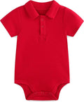 Baby Girl Collared Onsie Polo Bodysuit Boy Cotton Romper Short Sleeve 0~24M by Unknown