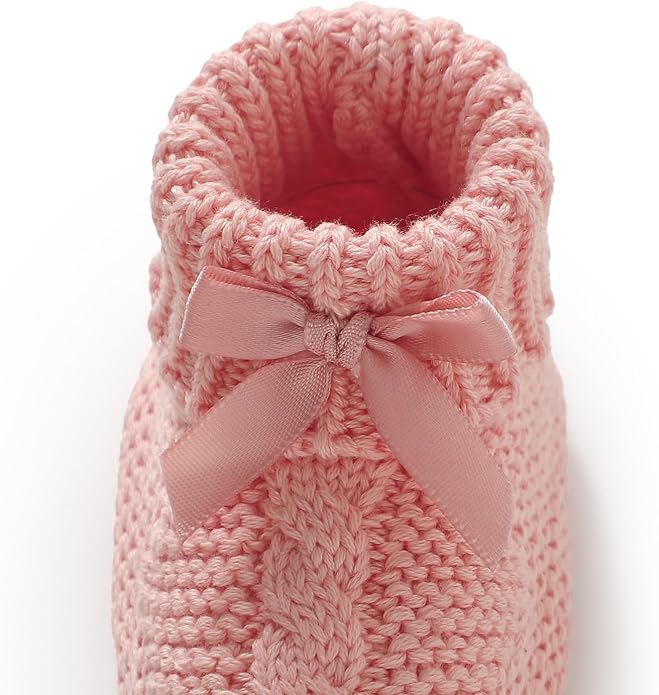 Baby Booties Newborn 100% Cotton Cozy Knit First Shoes | Soft Cute Shower Gift - Image 7