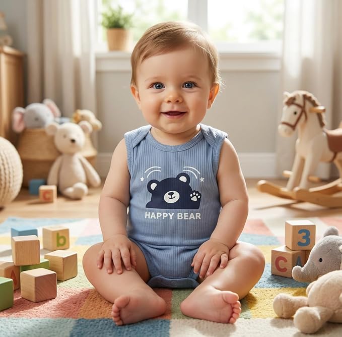 Baby Boys Romper Cotton Summer Infant Baby Boy Clothes | Short Sleeve Baby Boy - Image 3