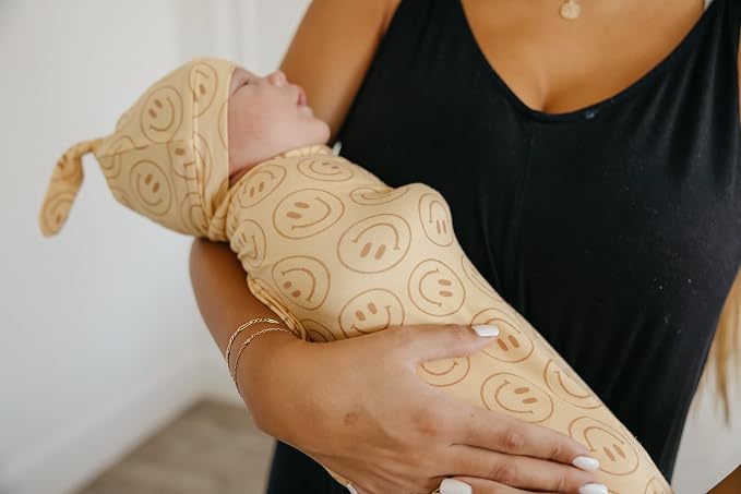 Copper Pearl Swaddle Blankets for Newborns | Soft Stretchy Receiving Blankets - Image 4