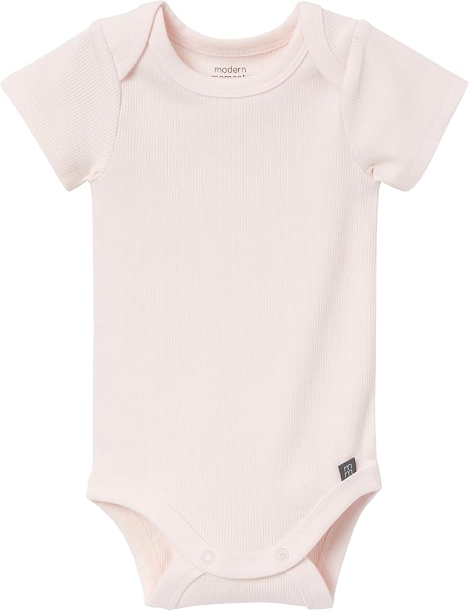 Modern Moments by Gerber Baby 4-Pack Short Sleeve Bodysuits & Shortie Set - Image 2