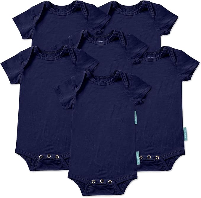 PurComfy Bamboo Viscose Short Sleeve Bodysuit Baby, Unisex Baby | Ideal by PurComfy