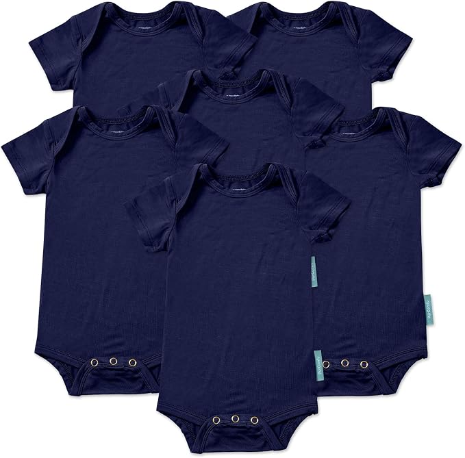 PurComfy Bamboo Viscose Short Sleeve Bodysuit Baby, Unisex Baby | Ideal by PurComfy