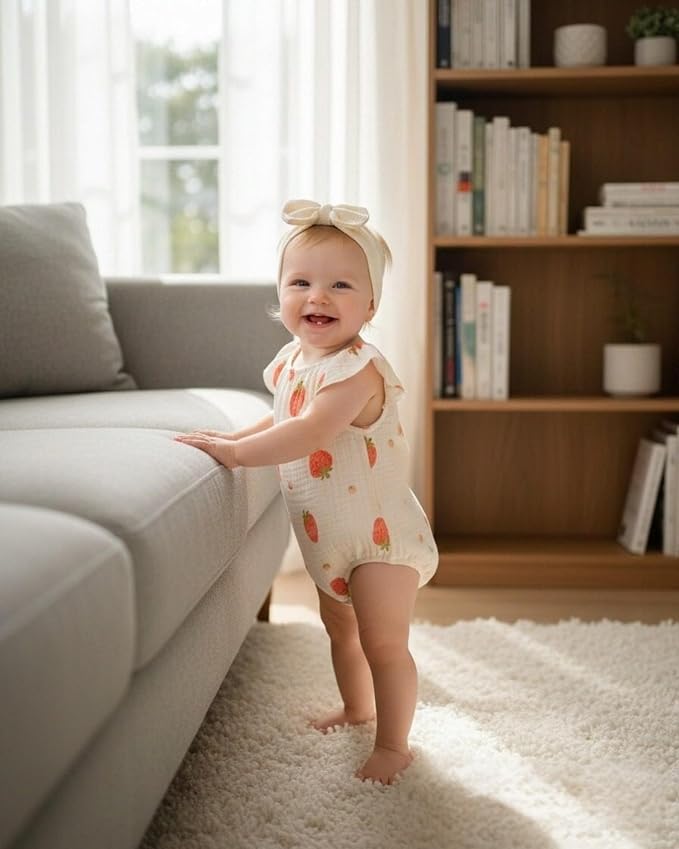 Renotemy Newborn Baby Girl Clothes Coming Home Summer Outfits Preemie-18M | - Image 2