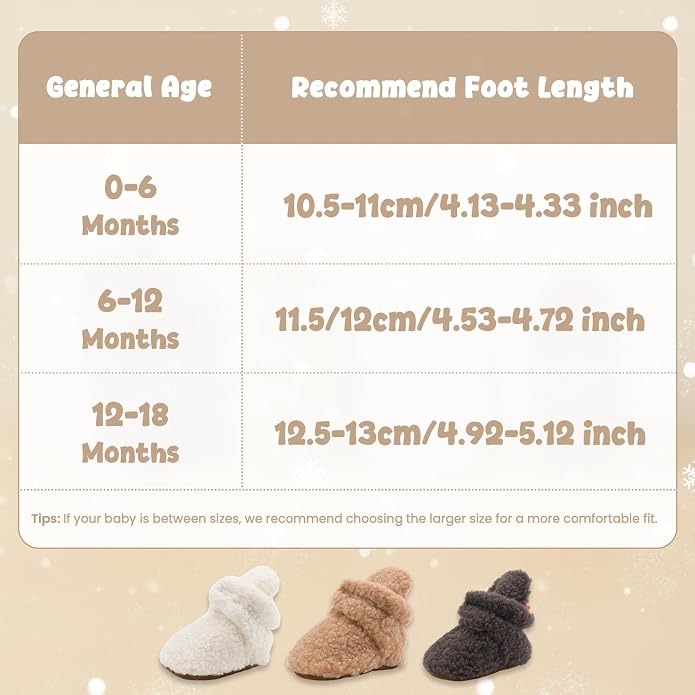 Babelvit Newborn Baby Boy Girl Soft Fleece Booties Stay On Infant Slippers - Image 3