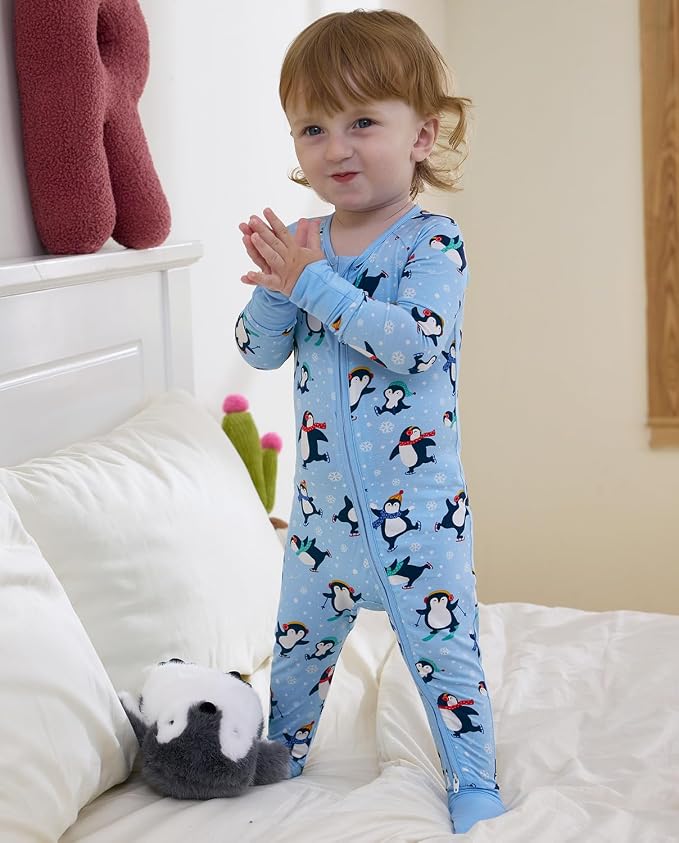 babee Reshinee Bamboo Viscose Baby Footie Pajama, Zipper Sleeper Boys Girls - Image 8