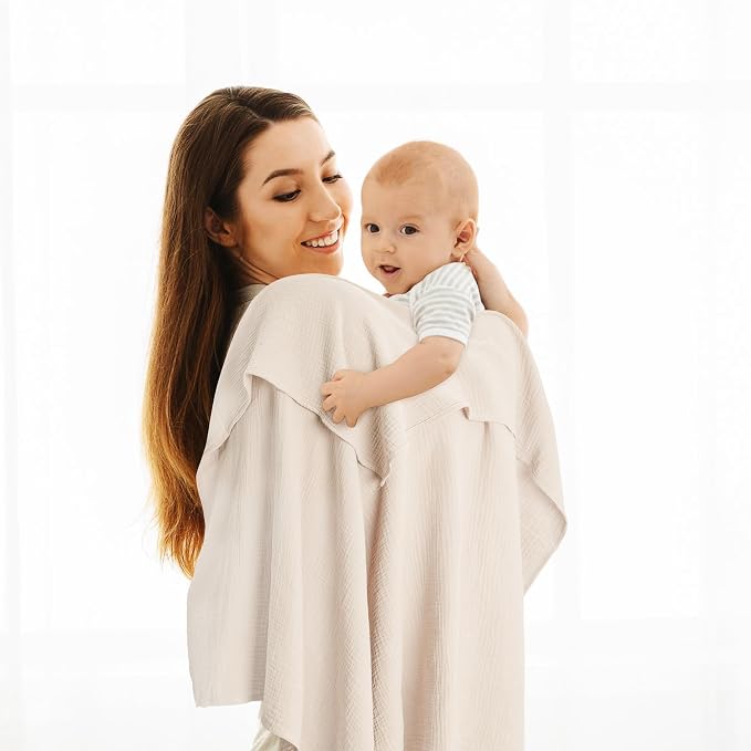 Susurration Muslin Receiving Blanket, 100% Cotton Swaddle Blankets - Image 7